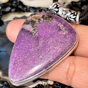 “Peace of Mind Stone” Purpurite Pendant 2 1/4”